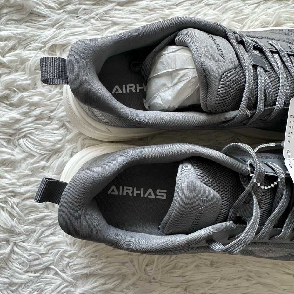 Airhas Mens Foot Shape Toe Box Gray Sneakers New In Box Size 8 - Picture 6 of 8